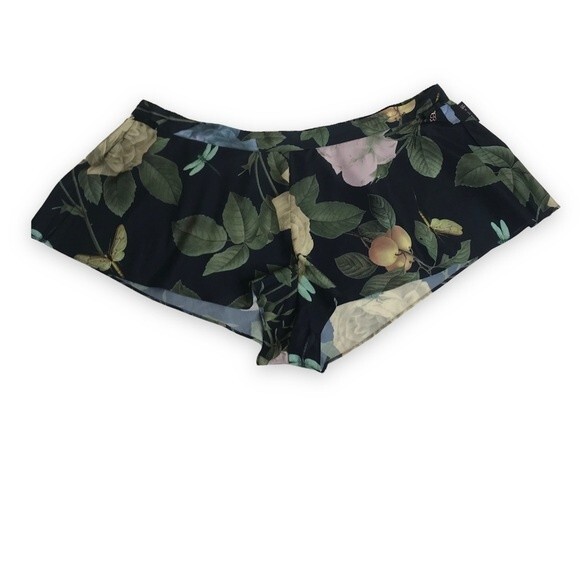 B By Ted Baker Sleep Shorts Lingerie Navy Floral Print Women Plus Size 18 - Picture 1 of 12